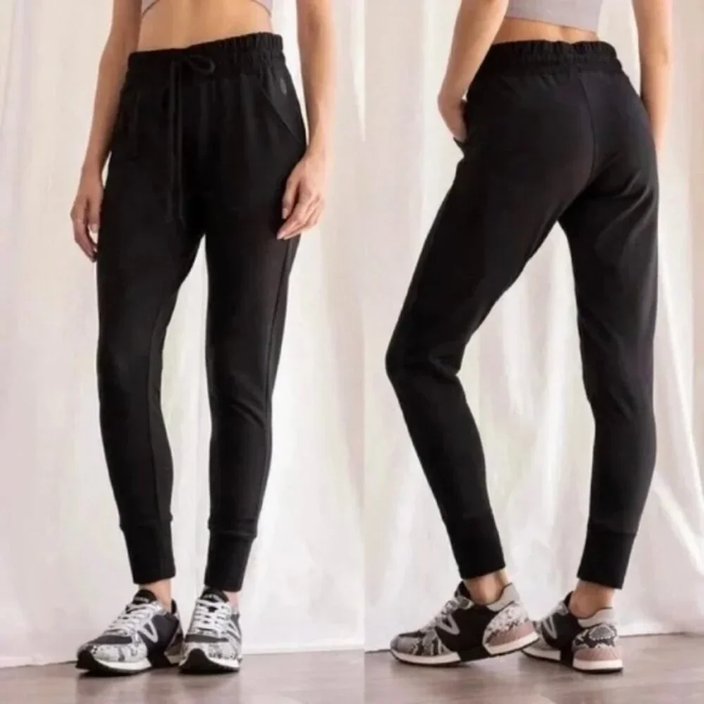Free People Movement Sunny Sweatpants Joggers Black size S Yoga Athleisure Gym